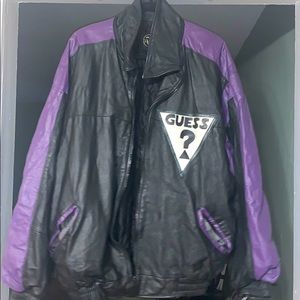 Men’s Vintage Genuine Leather Guess Jacket
